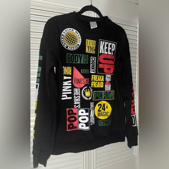 Bruno Mars 24K Magic World Tour Pullover Sweatshirt Concert Tour‎ Merch Size M - Picture 3 of 7